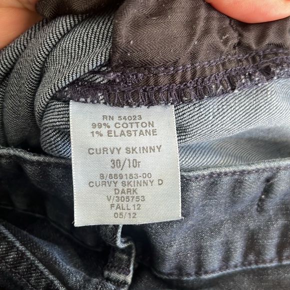 Gap Curvy Skinny Jeans Size 30/10r - Picture 14 of 14